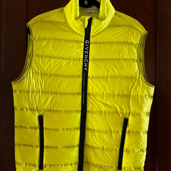 Givenchy Puffer Vest Lime Green/Yellow - Picture 2 of 2